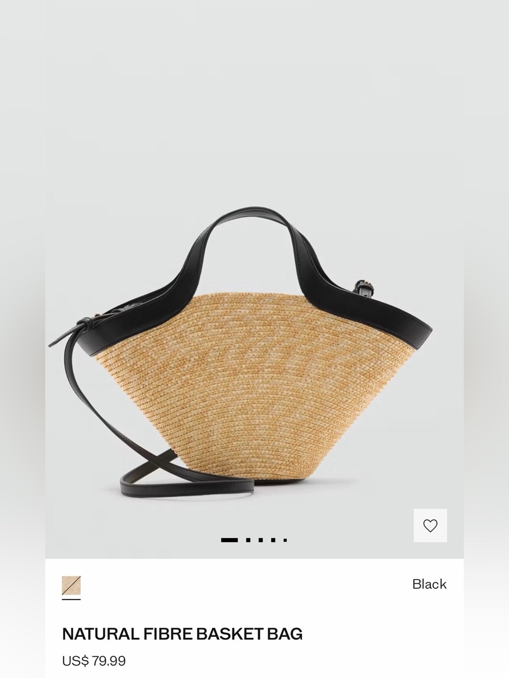 MANGO NATURAL FIBRE BASKET BAG
